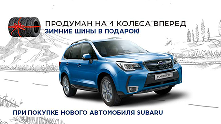 Зимние шины в подарок!